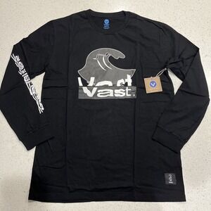 Vast T-shirt Black Long Sleeves Size XL (Surf Brand) NWT